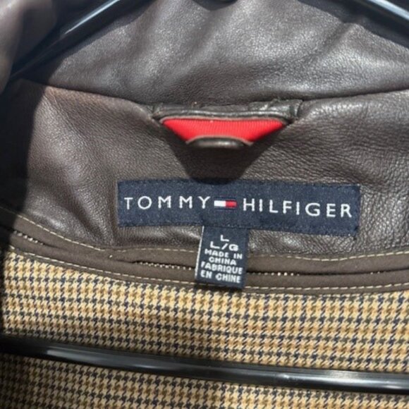 Men's Large Tommy Hilfiger Leather Car Coat - Picture 4 of 6